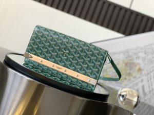 高仿GOYARD高雅德包包 Monte-Carlo 小號手拿包單肩包 緑色