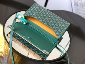 高仿GOYARD高雅德包包 Monte-Carlo 小號手拿包單肩包 緑色