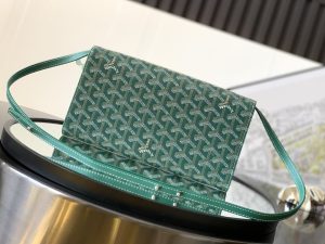 高仿GOYARD高雅德包包 Monte-Carlo 小號手拿包單肩包 緑色