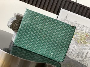 複刻GOYARD高雅德包包 SENAT大號手拿包 緑色