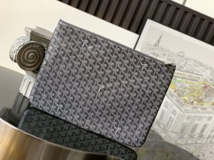 複刻GOYARD高雅德包包 SENAT大號手拿包 灰色