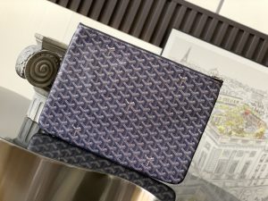 複刻GOYARD高雅德包包 SENAT大號手拿包 深藍