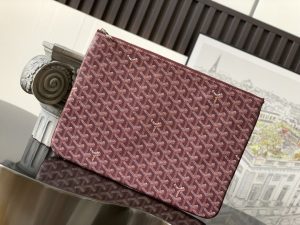 複刻GOYARD高雅德包包 SENAT大號手拿包 酒紅