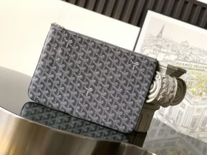原單複刻GOYARD高雅德包包 SENAT中號手拿包 (MM) 灰色