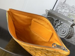 原單複刻GOYARD高雅德包包 SENAT中號手拿包 (MM) 黃色