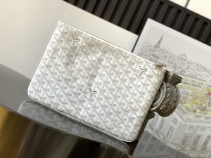 原單複刻GOYARD高雅德包包 SENAT中號手拿包 (MM) 白色