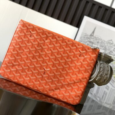 原單複刻GOYARD高雅德包包 SENAT中號手拿包 (MM) 橙色