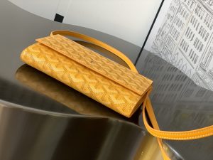 原單一比一GOYARD高雅德錢包 VARENNE 錢包單肩包 黃色