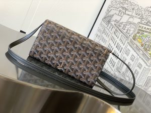 原單一比一GOYARD高雅德錢包 VARENNE 錢包單肩包 黑色