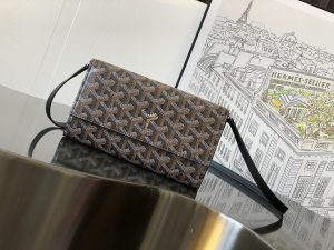 原單一比一GOYARD高雅德錢包 VARENNE 錢包單肩包 黑色