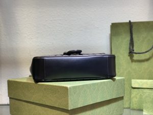 443497獨特設計經典黑色Gucci高仿斜跨包肩背包單肩包女款