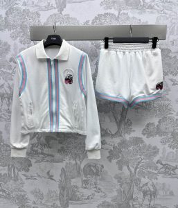 刺繡櫻桃休閒套裝 Gucci高仿服裝開衫衛衣