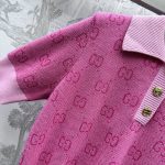 2024新品 Gucci針織翻領上衣原單T恤