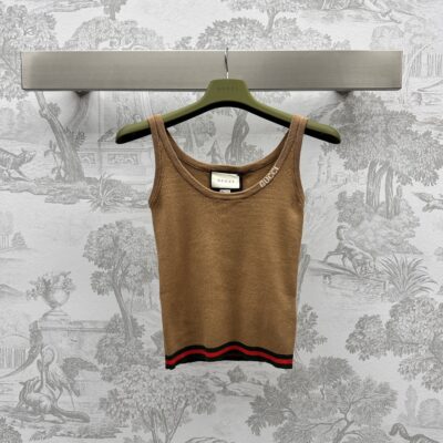 頂級原單Gucci衣服刺繡針織女士背心