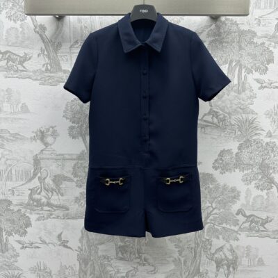 頂級原單A貨衣服Gucci純色連衣裙短褲