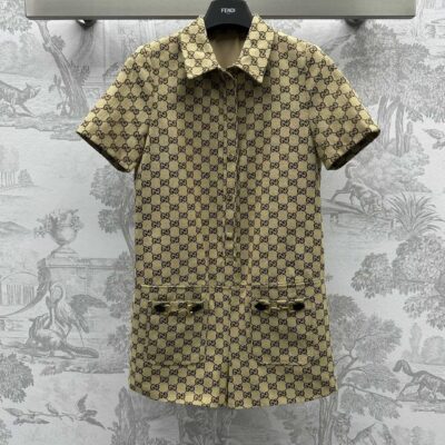 Gucci新品高仿衣服純色連衣裙 短裙