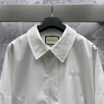 Gucci頂級一比一衣服刺繡外套白色