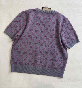 Gucci頂級A貨衣服針織短袖圓領T恤
