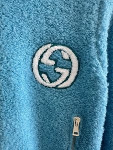 Gucci頂級原單羊毛混紡立領開衫毛衣 外套