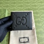 Gucci 頂級原單折疊錢包黑色 型号: 739475。克原厂皮