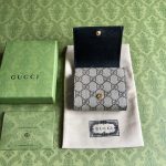 Ophidia系列2024新品意大利牛皮Gucci原單銀包零錢包