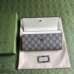 頂級高仿Gucci新款Ophidia系列長款銀包 錢包 女款