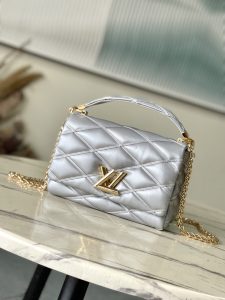 M25107 LV復刻一比一精品包包手提包 斜挎包 銀色