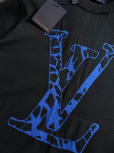 很精緻的印花 2024新品 LV 原單衣服 純棉圓領短袖T恤 白色