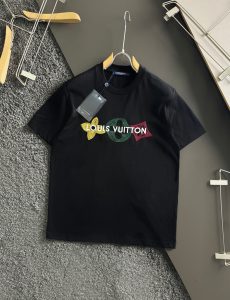 2024新品 LV原單衣服 重工打造 刺繡純棉T恤男裝