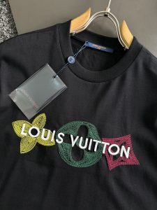 2024新品 LV原單衣服 重工打造 刺繡純棉T恤男裝