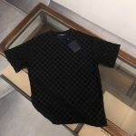 Louis vuitton/LV A貨衣服純色短袖T恤 黑色