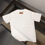 Louis vuitton/LV一比一定制棉面料經典盤棋格圓領短袖T恤