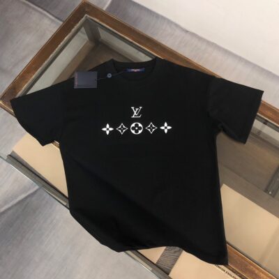 Louis vuitton/LV 印花logo頂級原單圓領短袖T恤