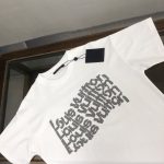 上身好看 純棉修身LV高仿衣服短袖T恤白色
