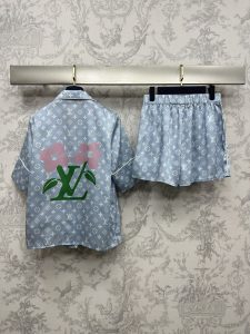 頂級高仿奢侈品LV原單睡衣套裝居家服