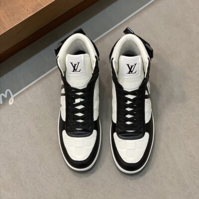頂級精品LV一比一復刻高幫鞋真皮材質專櫃同步