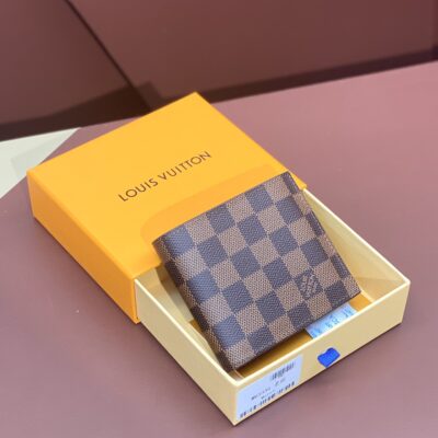 M62288 咖啡格子 LV頂級原單包包錢夾長錢包新品