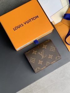 M63801老花LV頂級高仿ENVELOPPE CARTE DE VISITE 名片夾 零錢包