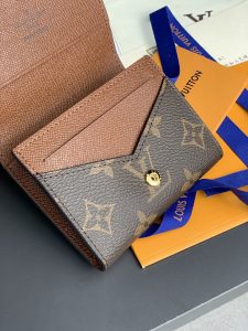 M63801老花LV頂級高仿ENVELOPPE CARTE DE VISITE 名片夾 零錢包