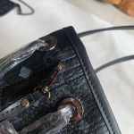 高仿複刻MCM包包 小號Liz 雙面 Visetos 購物袋 黑色