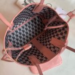 高仿複刻MCM包包 小號Liz 雙面 Visetos 購物袋 粉紅