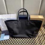 1比1高仿普拉達包包 Prada Re-Edition 1978 大號 Re-Nylon 及 Saffiano 皮革手提袋 黑