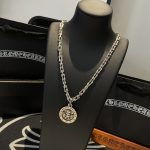高仿複刻Chrome Hearts克羅心飾品 經典復古項鍊 個性骷髏圖案吊墜