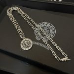 高仿複刻Chrome Hearts克羅心飾品 經典復古項鍊 個性骷髏圖案吊墜