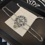 高仿複刻Chrome Hearts克羅心飾品 經典復古項鍊 個性骷髏圖案吊墜