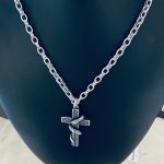 原單複刻Chrome Hearts克羅心項鍊十字架蛇纏繞吊墜+Paper Chain經典5MM字母