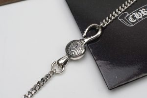 原單克羅心（Chrome Hearts）十字架骰子項鍊925銀約65cm長度