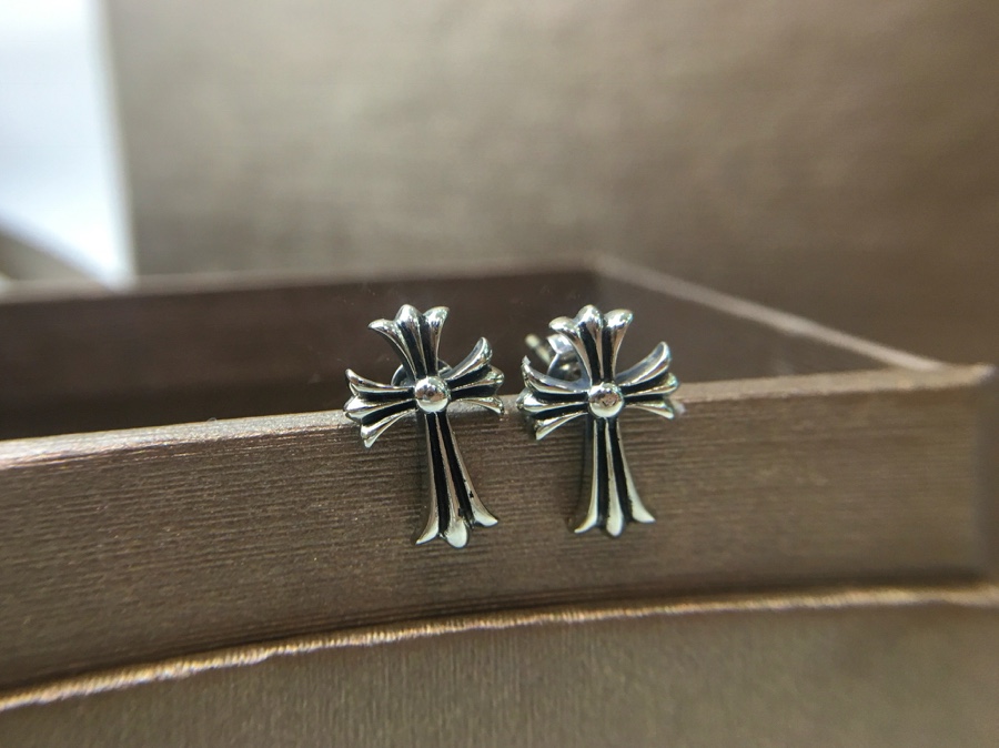 ChromeHearts202405111600008 一比一高仿複刻Chrome Hearts克羅心 十字架耳釘耳環