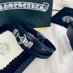 高仿複刻Chrome Hearts克羅心 經典船錨皮繩手鏈手鐲