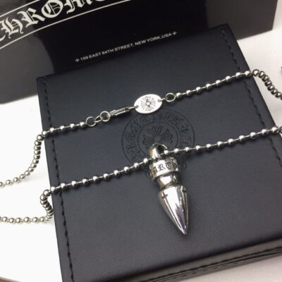 複刻一比一Chrome Hearts克羅心飾品 子彈頭吊墜項鍊